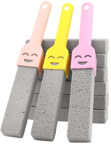 9 Stück Bimsstein toilette, Bimsstein Reinigungsstein mit 3 Griff, Cleaning block wc, wc bimsstein toilettenreiniger, Pumice Stone Toilet für Toilette, Bad, Waschbecken