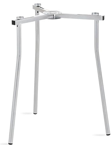 PALUPLUS Cavalletto Treppiede Regolabile per Paella, Misura 50x50x70 cm, Supporto Pieghevole per Bruciatore in Metallo Zincato, Gommini Antiscivolo, adatto per Esterno -042F-3,5