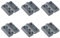 Leliafleury 6Pcs Black Nylon Hinges 50x50x10mm ABS Plastic olding Door Hinges for Cabinet Drawer Window Boxes