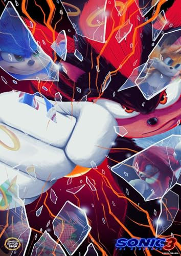 Poster affiche sonic 3 shadow limited edition Classic Movie Original Film