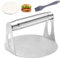 JJZGPP Presse à Hamburger en Acier Inoxydable, 5,5 Pouces Ronde Smash Burger, Presse Steak Haché Antiadhésive, Poignée Confortable, Facile à Nettoyer, pour Steak, Patties, Viande, Barbecue
