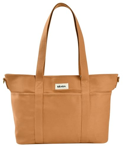 BÉABA, Sac à Langer Madrid Modulable 22L – Tote Bag Grande Capacité, Sac à Langer Bébé Maman Papa avec 11 Poches, Poche Isotherme, Attache Poussette, Tapis à Langer Matelassé