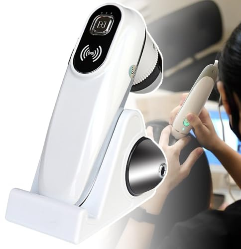 Analyseur de cheveux de cuir chevelu avec lentille 50x/200x, analyse de cheveux rechargeable 2 en 1, caméra sans fil 10MP pour salon