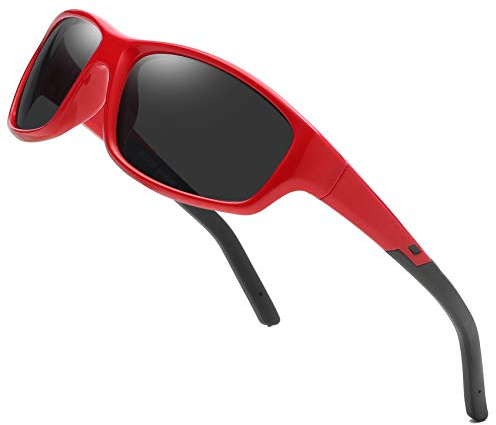 DUCO Sports Polarized Kids Sunglasses Boys Girls Unbreakable Youth Baseball Shades UV400 Protection Age 6-10 K001