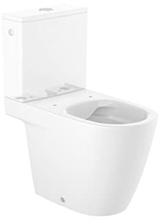 Roca A342687000 Taza Rimless, Evacuacion Dual, Altura 420mm, Coleccion Ona, Blanco (Cisterna y Asiento No Incluido)