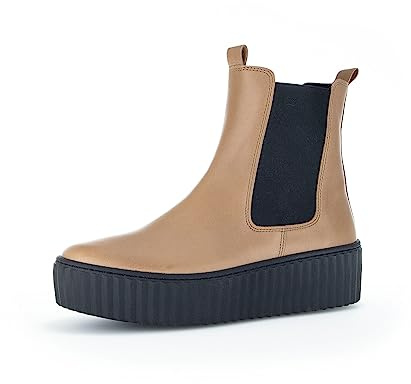 Gabor Mujer Botines, señora Botas Chelsea,Plantilla Desmontable,Bota de Deslizamiento,Plano,Botas,Medias Botas,Marrón (Chino) / 24,37.5 EU / 4.5 UK