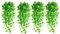 Eurobuy 4 plantas colgantes artificiales de 3.5 pies, plantas colgantes de hiedra falsa, plantas artificiales decorativas para decoración del hogar, interiores y exteriores