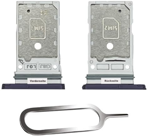 IS-TECK SIM-Kartenhalter Ersatz SIM-Tray Kompatibel mit Samsung Galaxy S21 FE 5G Dual inklusive SIM-Nadel SIM-Kartensteckplatz (Navy Blau)