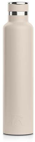 RTIC 26oz Journey Water Bottle Ceramic Lined Metal Stainless Steel Vacuum Insulated, BPA Free, Reusable, for Water, Hot and Cold Drinks, Travel, Sports, Camping, Beach