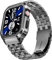 SUPLINK Bracelet en acier inoxydable compatible avec Apple Watch 38 mm, 40 mm, 41 mm, 42 mm, 44 mm, 45 mm, bracelet de rechange fin pour iWatch Series 8/7/6/5/4/3/2/1/SE pour homme et femme, 46mm