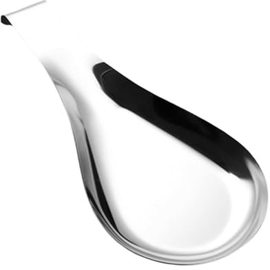 Poggiapiedi in acciaio inox per piano cottura, portacucchiaio in acciaio inox, poggiapolsi da cucina, portacucchiaio, mestolo, spatola, poggiapolsi per piano cottura