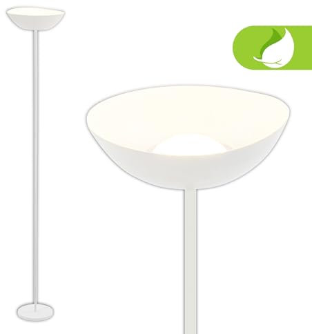 BRILONER - Lampada da terra LED senza fili con funzione touch, dimmerabile all'infinito, batteria ricaricabile e lampadina sostituibile, 170 cm