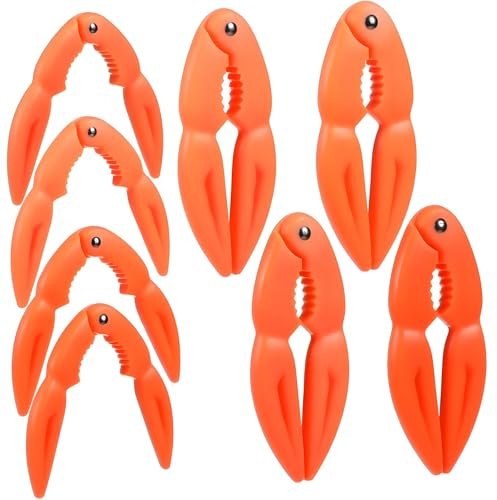 Generico 8 Pezzi di pinze ergonomiche per molluschi, pinze, pinze da Cucina, Utensili per chele di Granchio, pinze per molluschi, Utensili per sgusciare la Frutta e la Verdura,