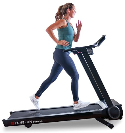 Echelon Stride Treadmill , Smart Foldable, 300 Lb Capacity, Motorized Incline, Comfortable Air Cushioning Deck , Elevate Home Workouts, Easy Storage, USB Charging Port + 30-Day Free Membership