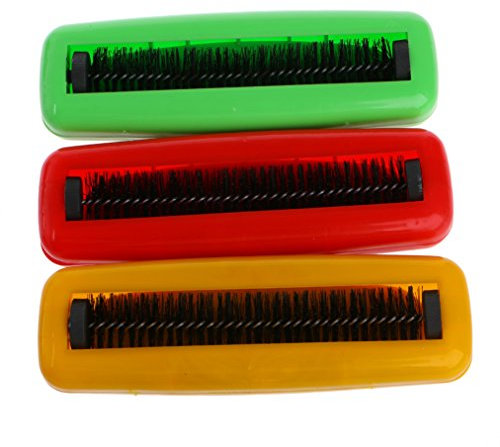 WOWOWO Rouleau de Nettoyage de collecteur de miettes de saleté de Brosse Simple de Table de Tapis de balayeuse en Plastique