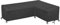 Cowhilan Sofa Funda para Muebles de Jardín, Funda en Forma de L para Muebles 270×210×90CM Impermeable Resistente al Polvo Anti-UV Funda Sofa para Exterior Izquierda Larga-Derecha Corta