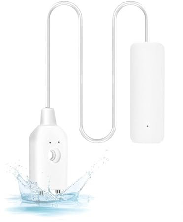 WANGCL Wasseralarmsensor WiFi Wasserleckdetektor Fernüberwachung Lecker für Warmwasserbereiter Keller Abwasserpumpe TUYA/Smart Life APP Benachrichtigung