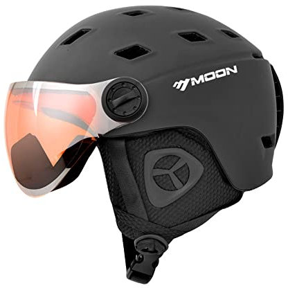 Skihelm + Skibrille Snowboard Integrierte Herren Damen Schutzausrüstung Skibrille