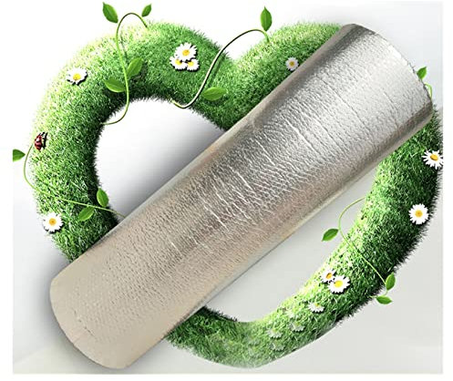 ZXCASDF Isolierfolie Dämmfolie Doppelte Alu-Luftpolsterfolie Dachisolierung Isolierungsfolie Wärmehaltung,Für Dächer Wände Und Böden,Für Fenster,Auto,Camping Oder Pool,4mm(thk),1 * 1M(1m²)