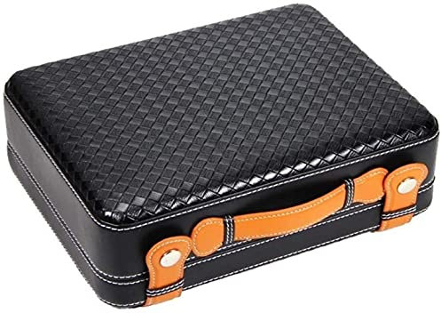 ATAAY Humidor Caja de Puros Humidor de Puros, Caja de Puros Forrada de Madera de Cedro de Escritorio Estuche de Viaje para 25 Puros