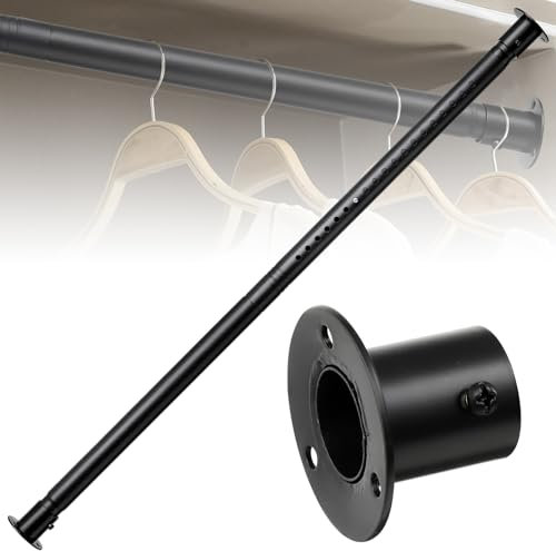 Kleiderstange 40-210 cm, Ausziehbare Garderobenstangen, Kleiderständer Arderobenstange und Zubehör zum Aufhängen von Kleidung für das Schlafzimmer