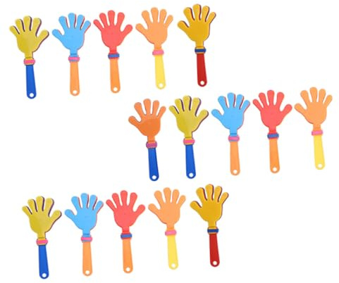 KOMBIUDA Aplaudidores De Mano De Plástico 15 Unidades Accesorios Para Celebraciones y Deportes