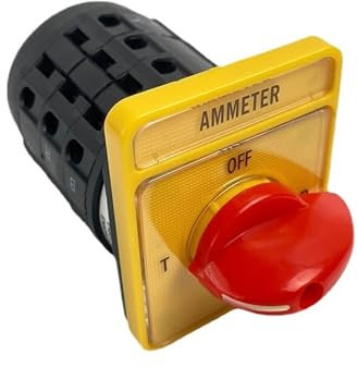 Commutateur de transfert universel YMW98, interrupteur de courant, 3 sections, contacts argentés, panneau de commande 16A, ampèremètre