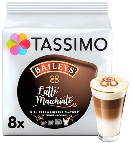 16 x Tassimo Baileys Latte Macchiato Pods T-Discs, 8 bebidas (equiv. 1 paquete) - Se vende suelto