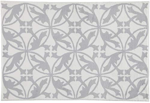 Rhomtuft Badematten Mauro weiß-Kiesel - 1469