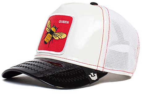 Goorin Bros The Farm Cappello da baseball da camionista, unisex, in finta pelle, ad alta lucentezza, regolabile, colore: nero, Taglia unica