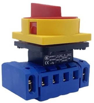 OUSIKA Interrupteur de déconnexion d'isolateur LW30-32A/6P, commutateurs de Transfert universels triphasés à Six Fils for Isolation de Charge, Coupure de Courant Interrupteur