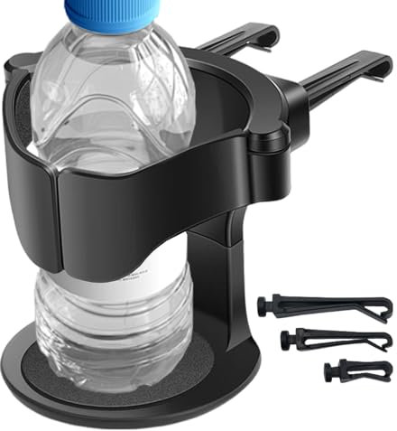 Duroecsain Portabicchiere per griglia di ventilazione per auto, porta bicchieri per griglia di ventilazione auto, supporto per bevande automatico, supporto per bottiglia d'acqua per auto, supporto per