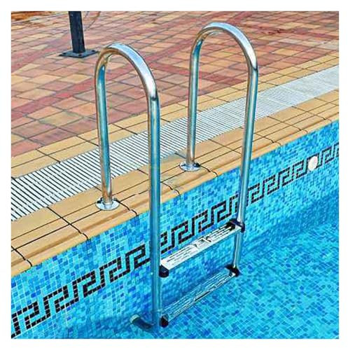 Escalera for Piscina, 2 o 3 escalones, con inclinación, for Piscinas elevadas, Capacidad de Carga: 250 kg Aproximadamente.(2Steps)