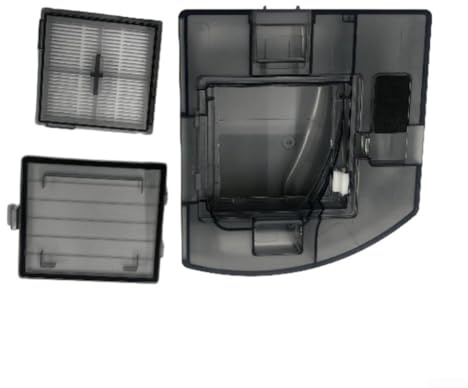 Caja de polvo de repuesto con filtro HEPA para robot aspirador Roborock serie Q10 S5 Q10 S5 Plus Q10, accesorio de cubo de basura de plástico ABS para una recolección eficiente de desechos