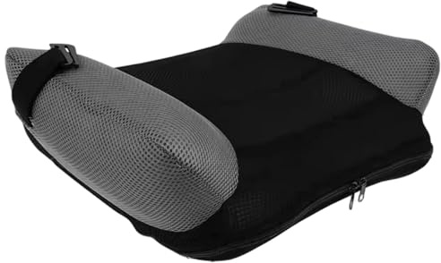 Seggiolino auto rialzato senza schienale, seggiolino rialzato gonfiabile portatile senza schienale con fibbia e borsa per il trasporto Cuscino traspirante gonfiabile per viaggi all'aperto