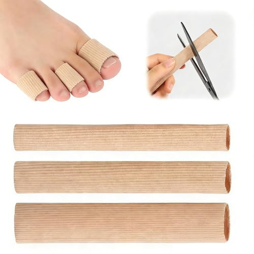 ZIOYANE 3 protectores para dedos de los pies, protectores de dedos de los pies y dedos de los pies grandes (piel)