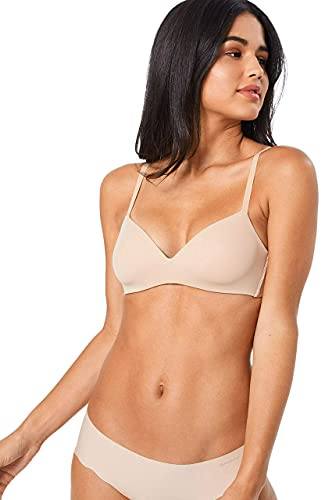 Skiny Damen Skiny Damen Multi Schalen Ohne Bügel Micro Essentials 1 B gelloser BH, Beige, 75B EU