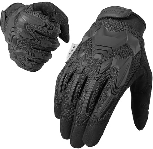 WTACTFUL Guanti flessibili touch screen Airsoft per motociclismo moto paintball all'aperto guanti a dita intere per uomo