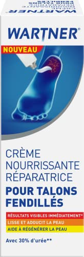 WARTNER® - CRÈME NOURRISSANTE RÉPARATRICE - POUR TALONS FENDILLÉS - Résultats visibles immédiatement* - 50 mL