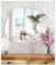 JMITHA Wandspiegel Asymmetrisch Spiegel Asymmetrisch Dekorative Wandspiegel Asymmetrischer Spiegel Spiegelfliesen Selbstklebend Badezimmerspiegel HD Glas Tischspiegel