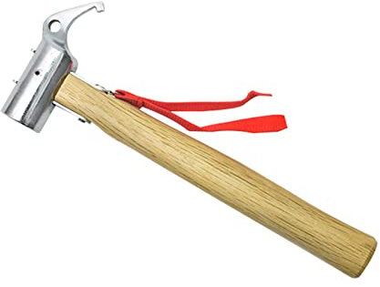 Zelthammer Outdoor Camping Hammer Hammer Mallet Puller for Zeltstifte 30 cm Nonrutschkopfdesign mit Haltegurt