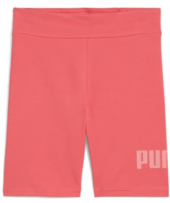 PUMA ESS 2 COLOR No.1 Logo​ Short Leggings G, pantaloni tuta donna Bambina, Peach Frost,