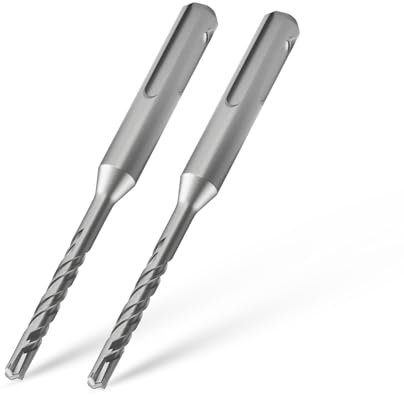 CSOOM SDS Plus Lot de 2 forets à béton professionnels 5 x 110 mm pour percer des trous dans la pierre, le béton, la pierre naturelle, les murs en brique