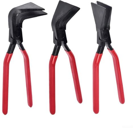 Juego de alicates de doblado de metal con soldadoras manuales de mandíbula recta de 45 grados/90 grados para doblar y aplanar chapa de metal de alto carbono (180°)