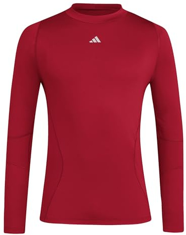 Adidas Men's Techfit Cold.RDY Longsleeve T-Shirt Men, Team Power red 2, 5XL