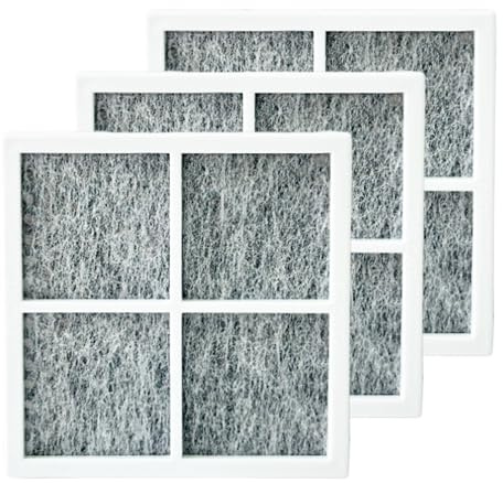 3 Pcs Refrigerator Air Filter Replacement Fit for LG LRFVC2406D, LRFVS3006D, LRFVS3006S, LRFXC2416D, LRMDC2306S, LRMDS3006S