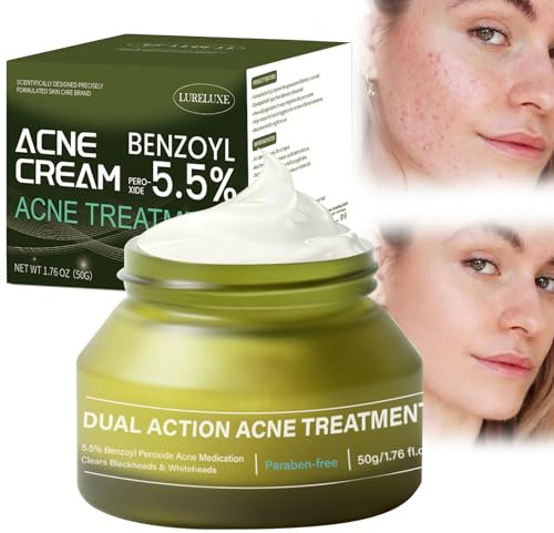 50g Crema Anti Acne Viso,Crema Brufoli Viso,Riduce le imperfezioni e l'acné,migliorare l'aspetto dei difetti,aiuta a bilanciare l'olio,Adatto per la maggior parte dei tipi di pelle e Età