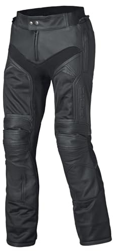 Held Torver Air Base - Motorrad Lederhose Herren - Soft-Rindleder - CE zertifiziert Schutzklasse AA - Protektorenhose mit Level 2 Softprotektoren - Verbindungsreißverschluss - Schwarz - Größe kurz 29