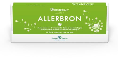Prodeco Pharma Biosterine Allergy ALLERBRON 10 Fiale Monouso per Aerosol - Prevenzione e Trattamento della Sintomatologia Bronco-Respiratoria Correlata ad Allergie