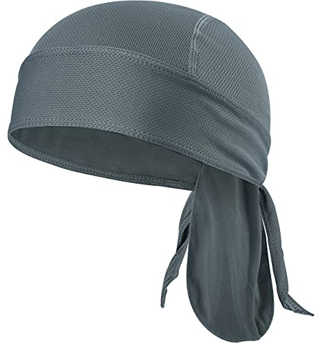 VIAUMBR Bandana Ciclismo Hombre Mujer Pañuelo Cabeza Ciclismo para Nadar Correr Senderismo Montañismo y Moto Gris